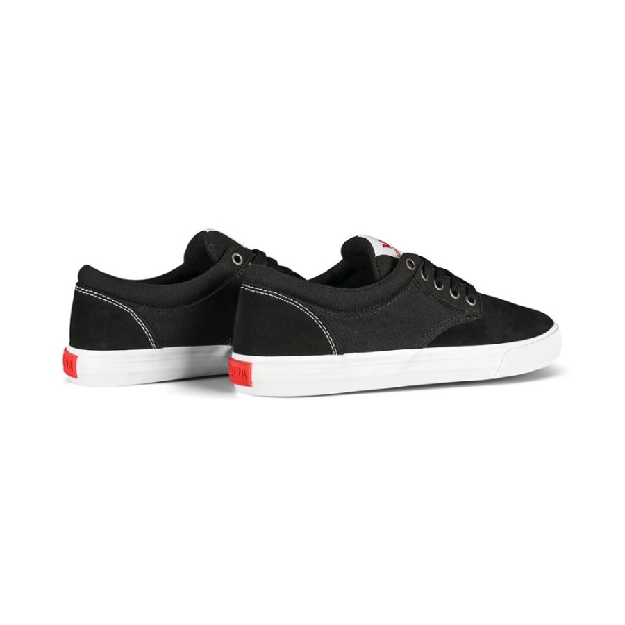 Supra Chino Skate Shoes Black/Red/White