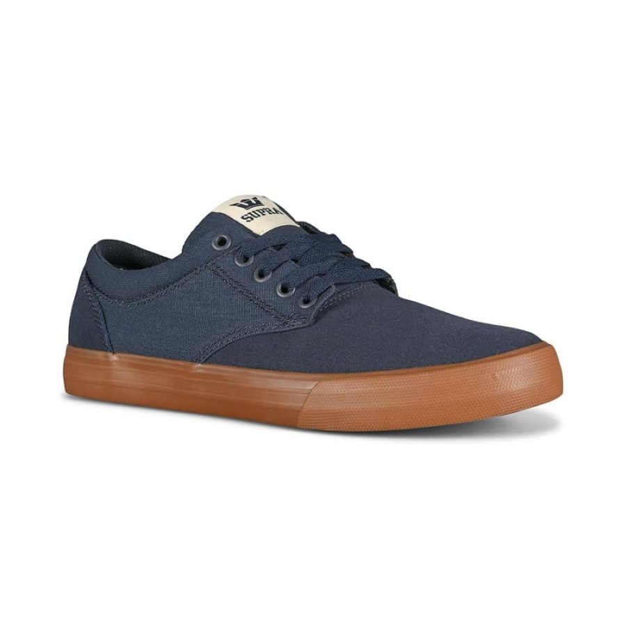 Supra Chino Skate Shoes Navy/Bone/Gum