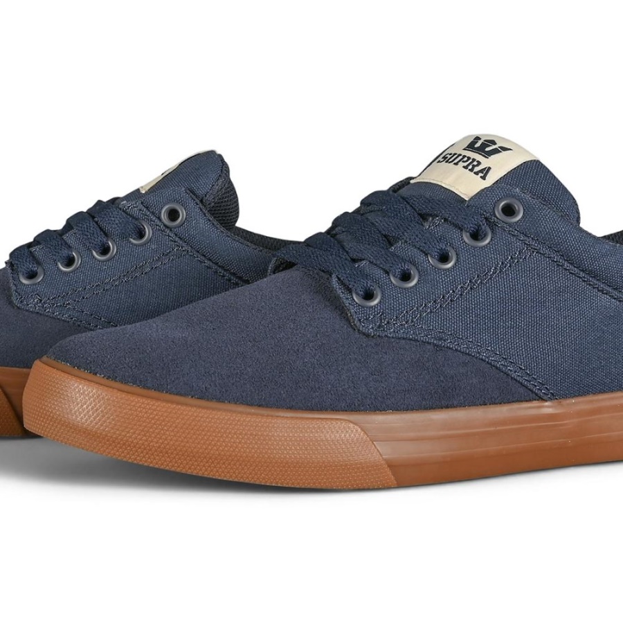 Supra Chino Skate Shoes Navy/Bone/Gum