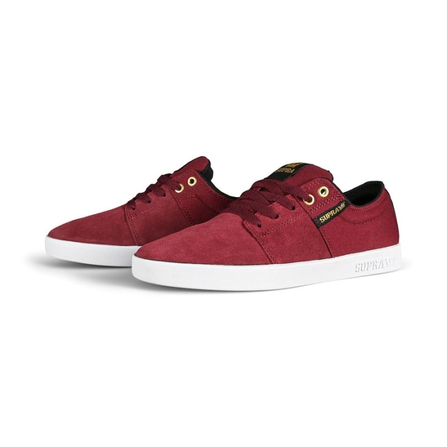 Supra Stacks Ii Skate Shoes Wine/White