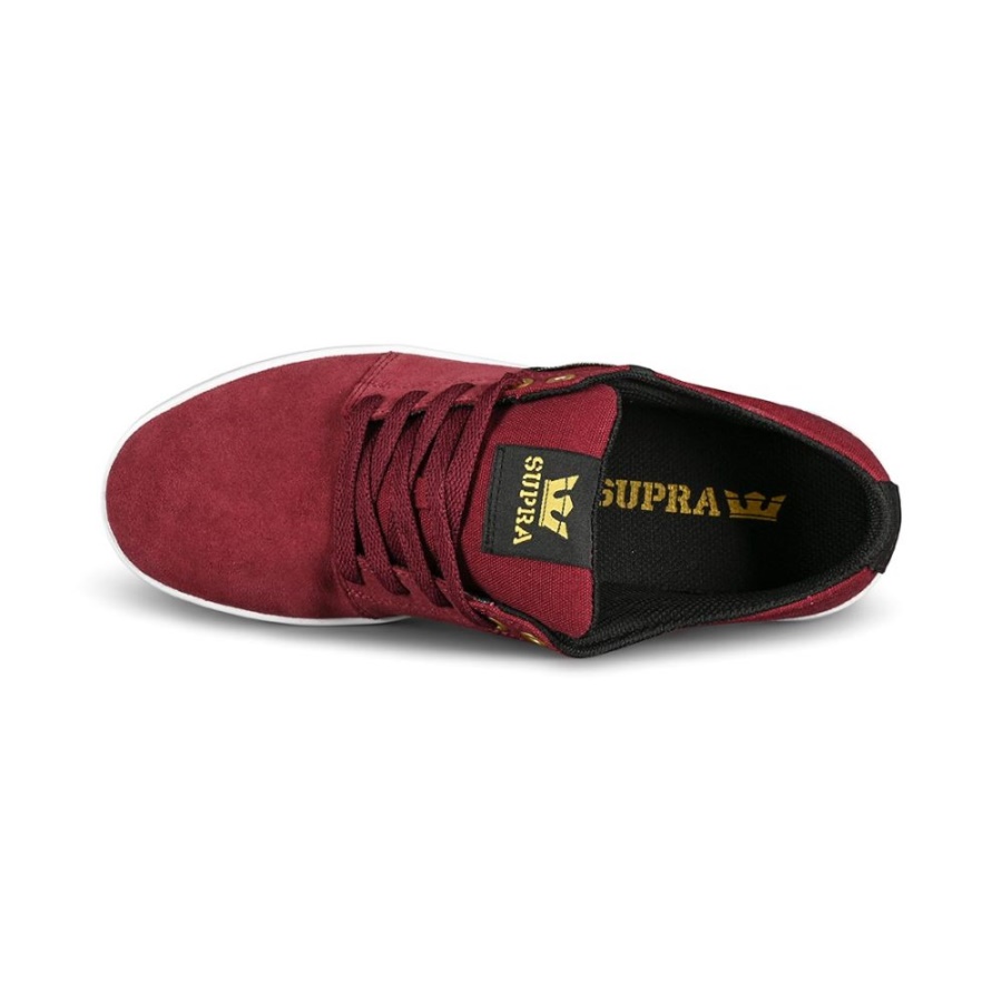 Supra Stacks Ii Skate Shoes Wine/White