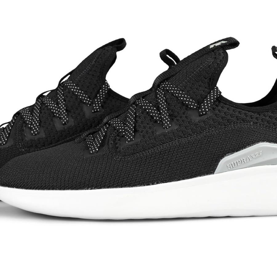 Supra Factor Shoes Black/Light Grey/White