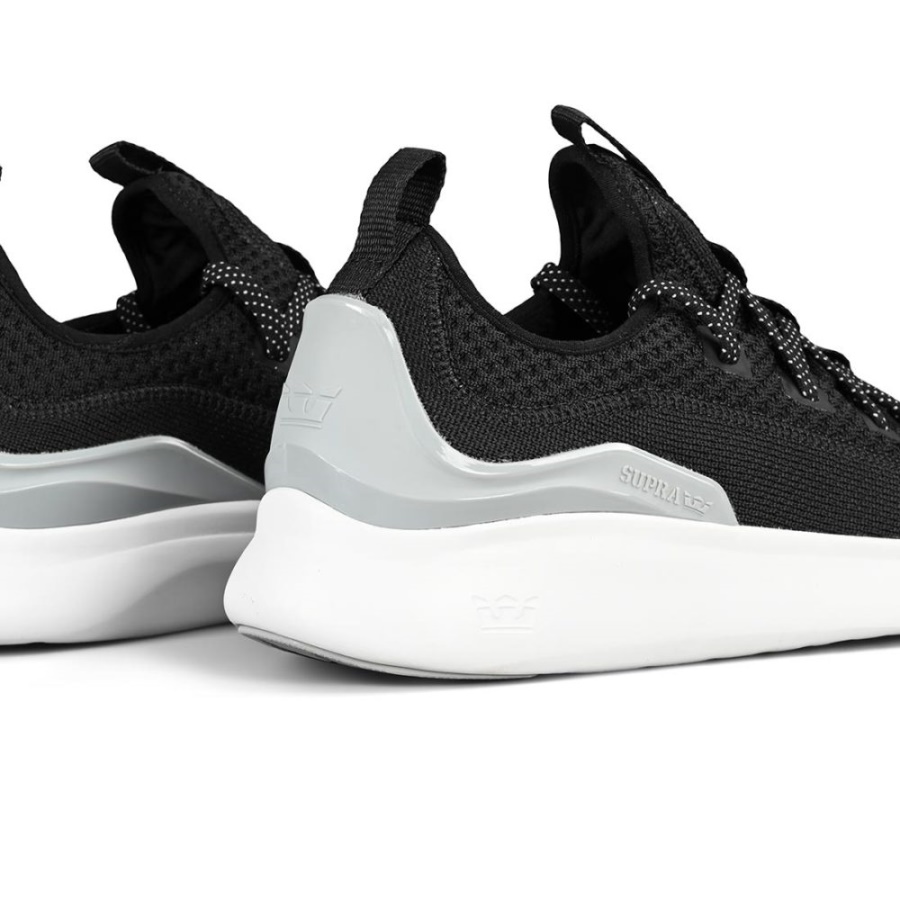 Supra Factor Shoes Black/Light Grey/White