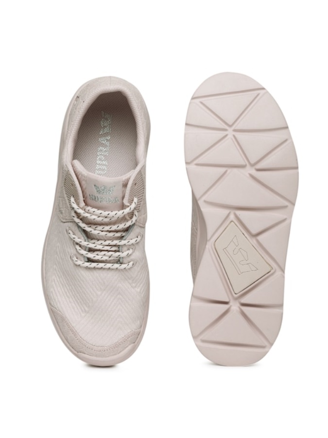Women Noiz Leather & Textile Sneakers Supra Pink