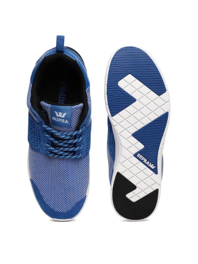 Men Scissor Nubuck Sneakers Supra Blue