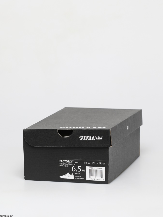 Supra Factor Xt Shoes Bone/Black White