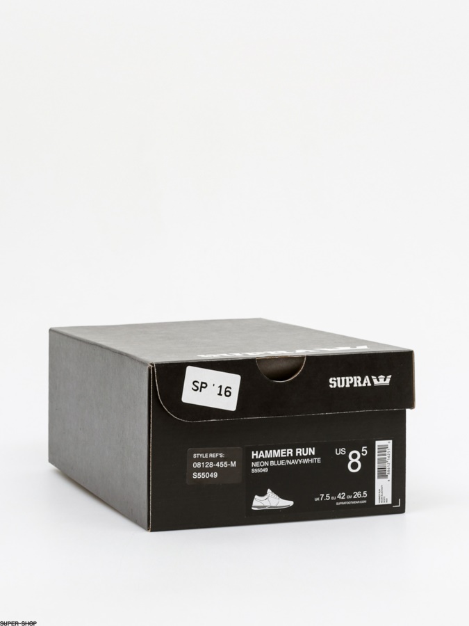 Supra Sneakers Hammer Run Neon Blue/Navy White