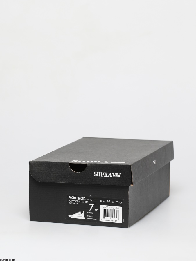 Supra Factor Tactic Shoes Navy/Bering White