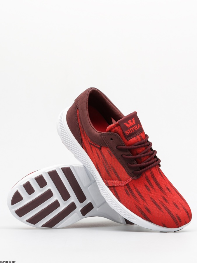 Supra Sneakers Hammer Run Red/Burgundy White